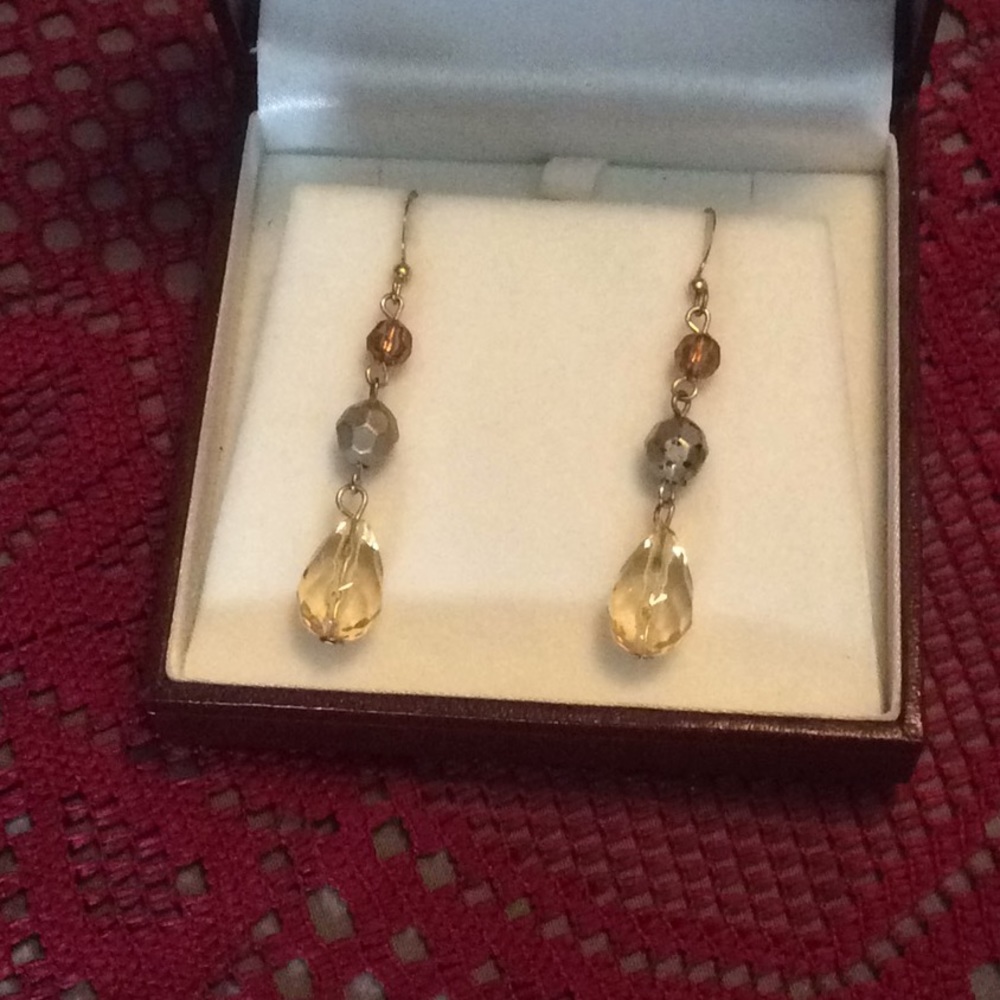 Beautiful Long Drop Beaded Earrings